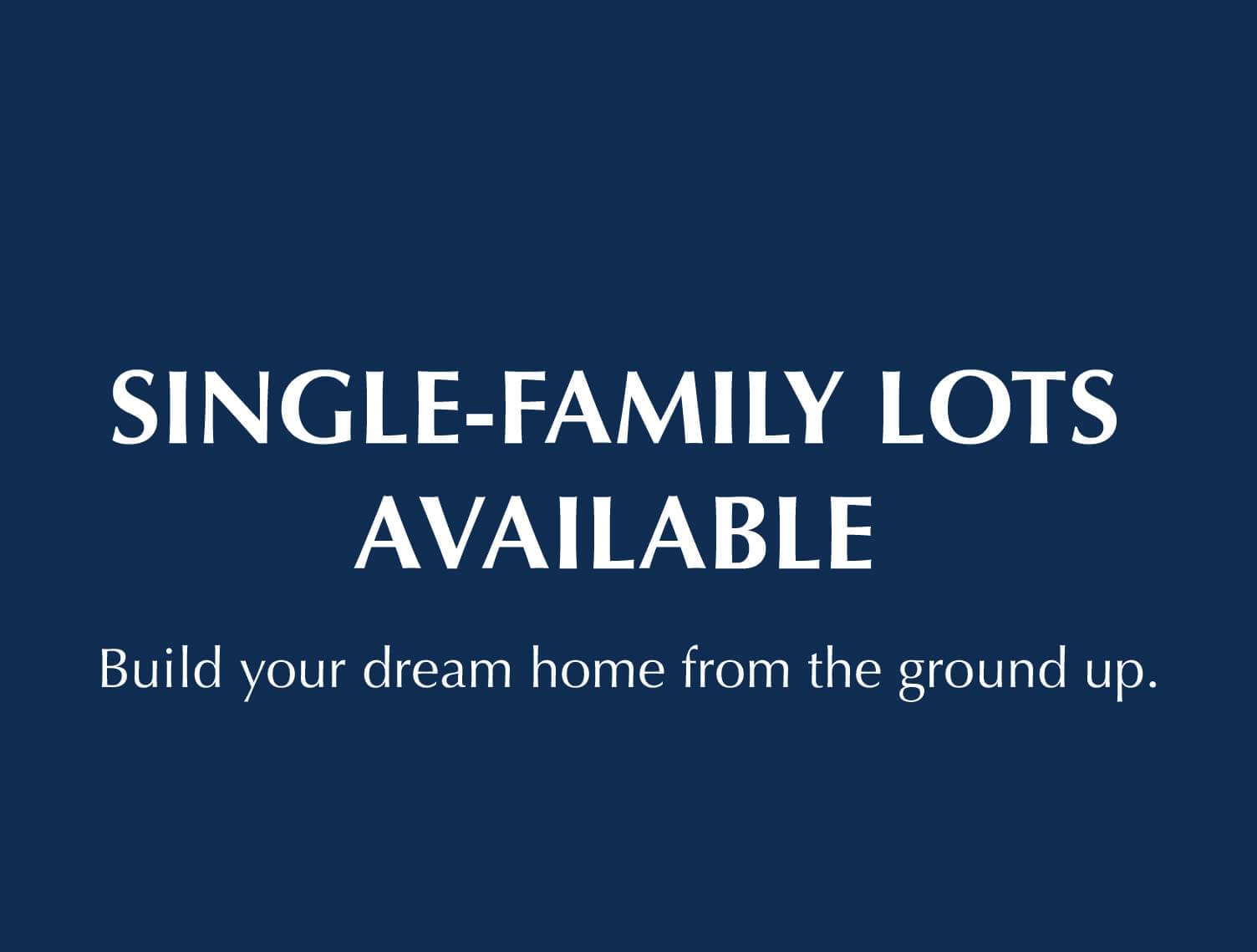 Single-Family Lots Available - Country Farms Village - The Parks